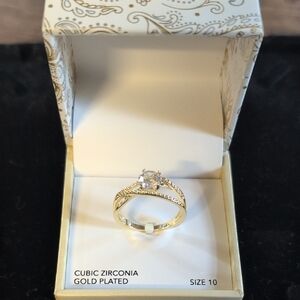 Charter Club Gold Ring with Intricate Detailing